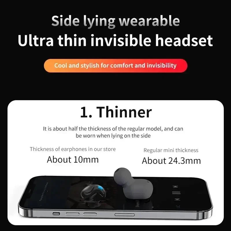 Auriculares Invisibles para Dormir Cómodos