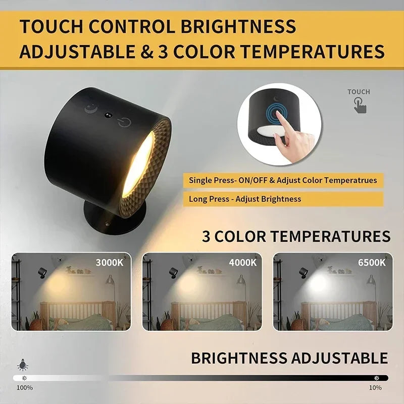 Luz Nocturna Dual Rotativa Smart